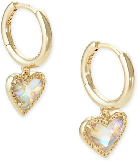 Kendra Scott Ari Heart Huggie Earrings for Women, Fashion Jewelry