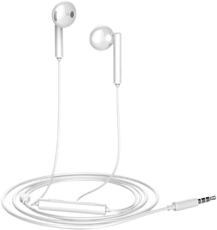 HUAWEI Original HUAWEI Honor Earphone AM115 Wired Half In-ear Headset 3.5mm Jack With Microphone Volume Control For Huawei P10 P20 Lite Mobile Phones Tablet Computer