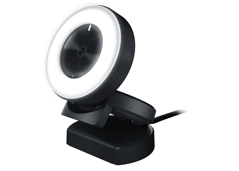 Razer Kiyo Streaming Webcam: 1080p 30 FPS / 720p 60 FPS - Ring Light w/Adjustable Brightness - Built-in Microphone - Advanced Autofocus