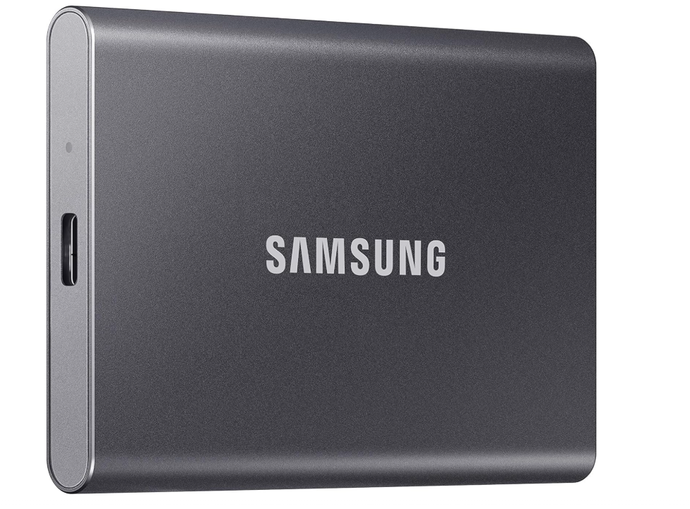 SAMSUNG T7 Portable SSD, 4TB External Solid State Drive, Speeds Up to 1,050MB/s, USB 3.2 Gen 2, Reliable Storage for Gaming, Students, Professionals, MU-PC4T0T/AM, Gray