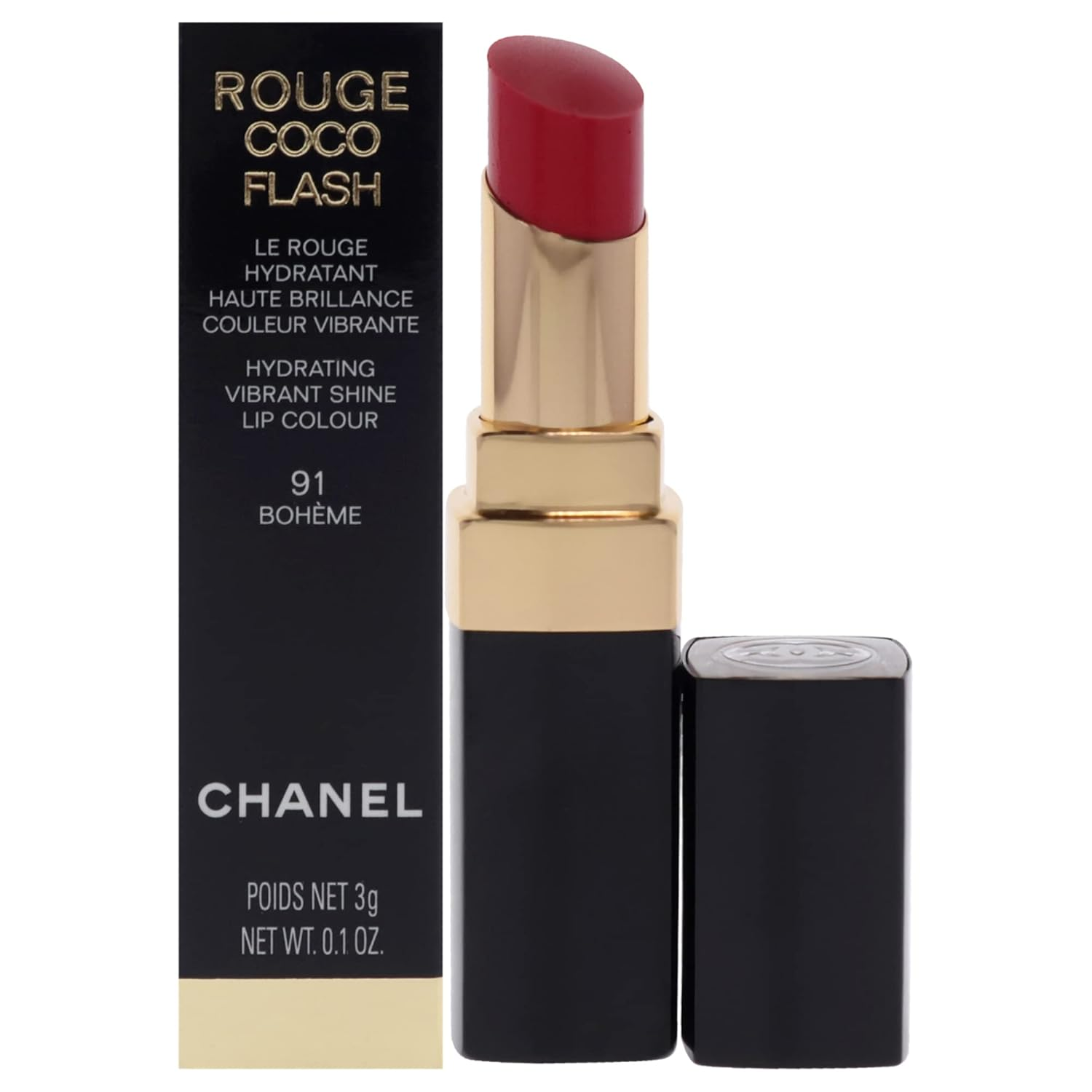 Chanel Rouge Coco Flash Lipstick - 91 Boheme Lipstick Women 0.1 oz